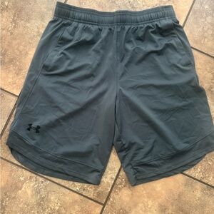 Under Armour Boys Charcoal Athletic Shorts